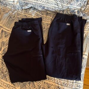 FIGS Navy Color Size Medium Technical Collection Pants 2 Pairs